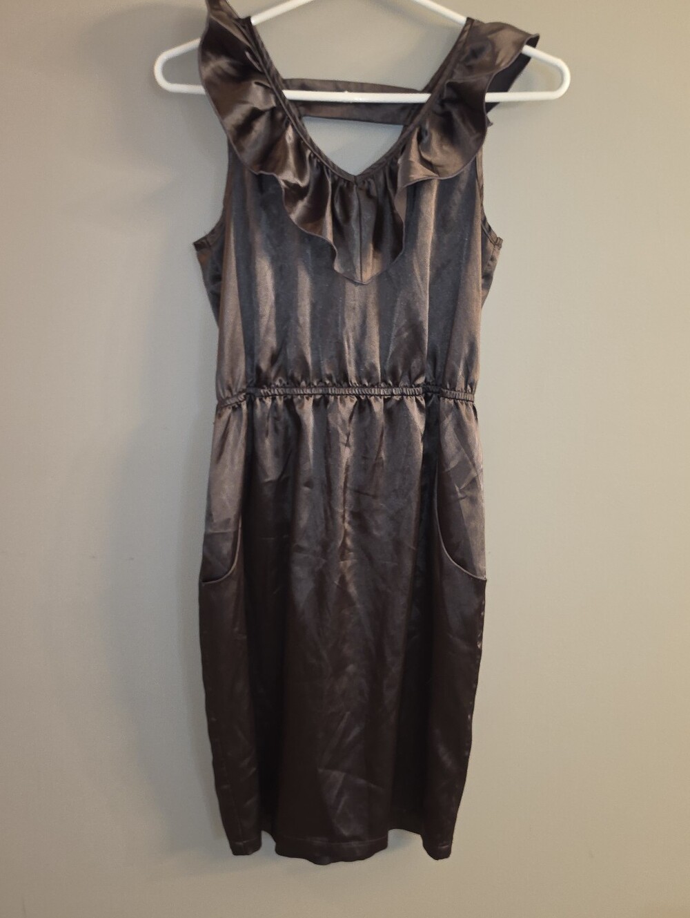Satin Mid Length Dress